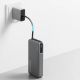 5. Cuktech CUKP200NGLDG 55W 20000mAh Powerbank with Built-in USB-C Cable - Gray