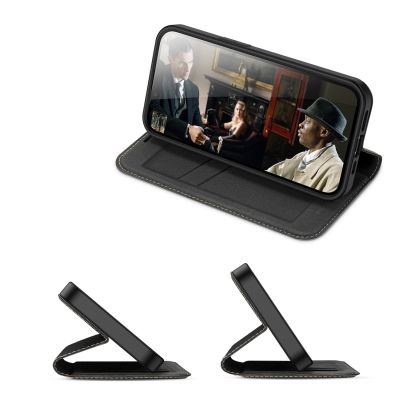9. Dux Ducis Skin X2 case for iPhone 14 Plus case with magnetic flap black