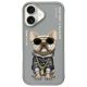 Nimmy Glasses Cool Dog iPhone 16 Case - Gray