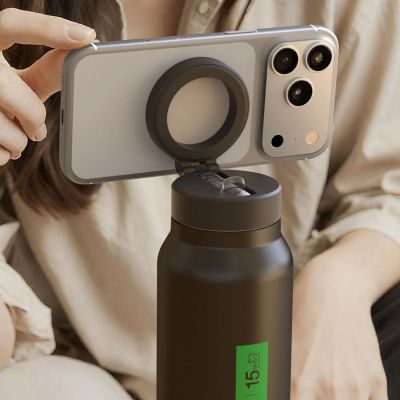 12. AmazingThing Magnetic Water Bottle with MagSafe Compatible Holder for Sports and Training - Black