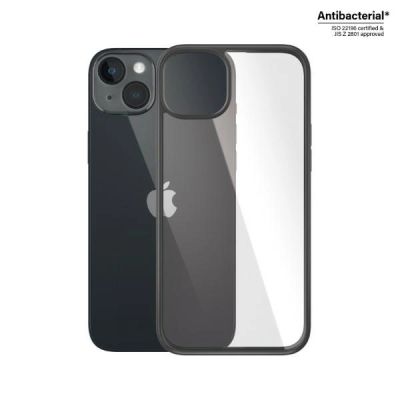 2. PanzerGlass ClearCase antibacterial case for iPhone 14 Plus / 15 Plus - transparent and black