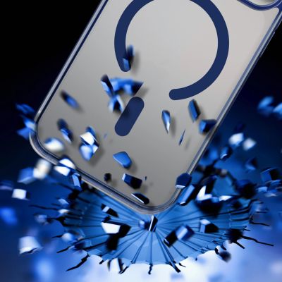 3. 3mk Frosty MagCase for iPhone 17 Pro - Blue
