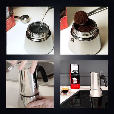 4. Bialetti Venus box Moka pot 0.2 l Silver
