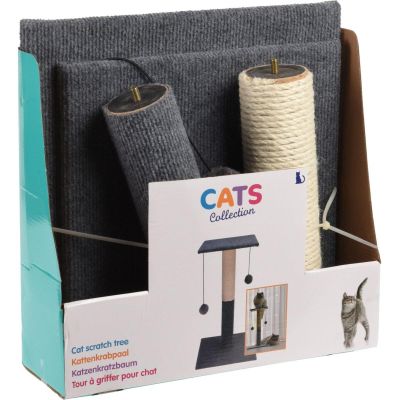 21. SCRATCHING TREE FOR CAT 59CM 2 BALLS