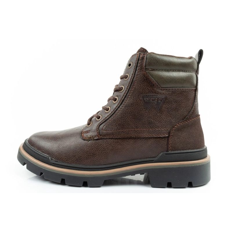 11. Wrangler Nevada men's boots Chelsea boots elegant fashionable dark brown