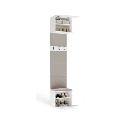 2. HAGA Coat Rack, 1 pc, White