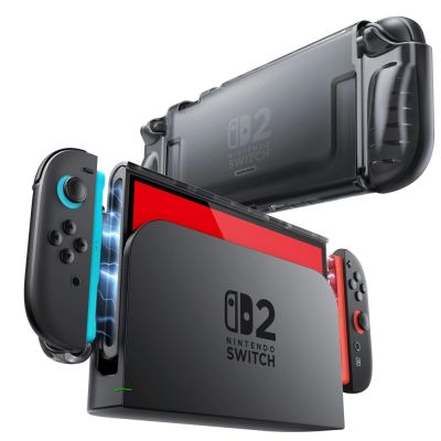Supcase Crystal Case for Nintendo Switch 2 - Transparent Black