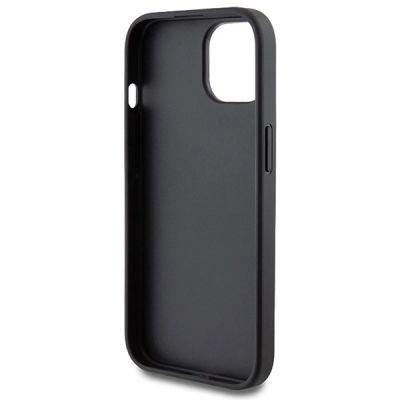 7. Guess 4G Metal Gold Logo Case for iPhone 15 / 14 Plus - Gray
