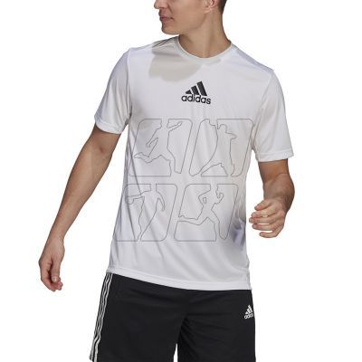 2. Adidas Primeblue Designed to Move M GM2135 T-shirt