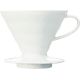 Ceramic dripper V60-02 HARIO white