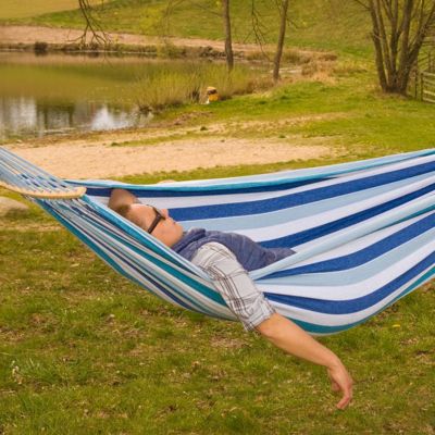 3. Luxe XXL 2-person garden hammock 250x150 cm blue 1021201