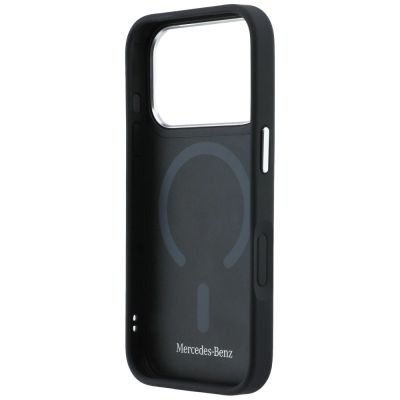 7. Mercedes Leather 3D MagSafe Case for iPhone 17 Pro - Navy Blue