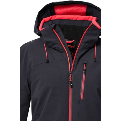 4. Women’s ski jacket with detachable hood and zip fastening Killtec KSW 81, navy blue