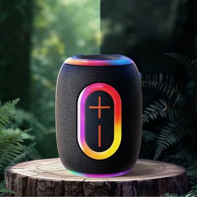 9. Dudao Y22 Wireless Speaker with RGB Backlight Bluetooth 5.3 - Black