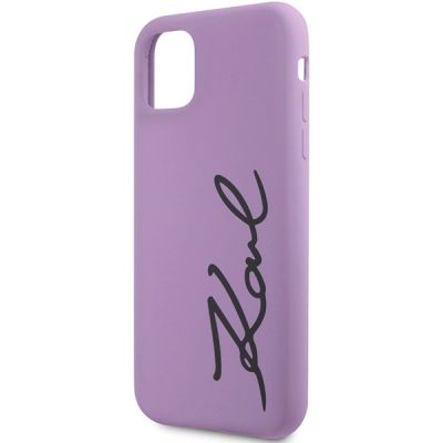 6. Karl Lagerfeld KLHCN61SKSVGU iPhone 11 / Xr 6.1" purple/purple hardcase Silicone Signature