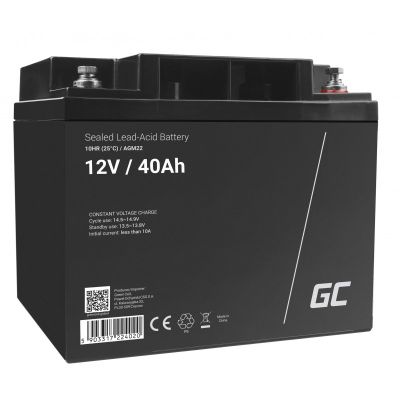 GREEN CELL GEL BATTERY AGM22 12V 40AH