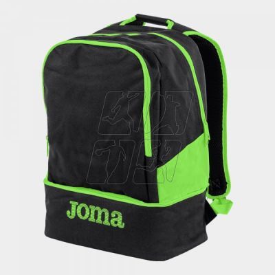 BACKPACK ESTADIO III BLACK-FLUOR GREEN 