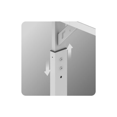 10. Huzaro Hero 2.6 White Gaming Desk