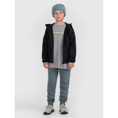 2. Softshell jacket, windproof membrane 5000, boys 4F 4FJRAW25TSOFM516-20S