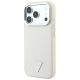 2. Guess Grained Triangle Logo MagSafe Case for iPhone 18 Pro Max / 17 Pro Max - Beige