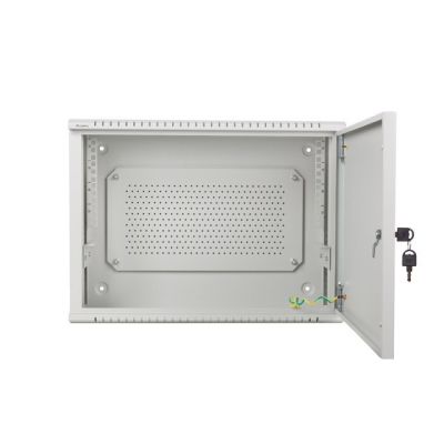 11. Lanberg rack cabinet, wall-mounted, 19" 4U+3U, 540x200, low-profile, gray (assembled)