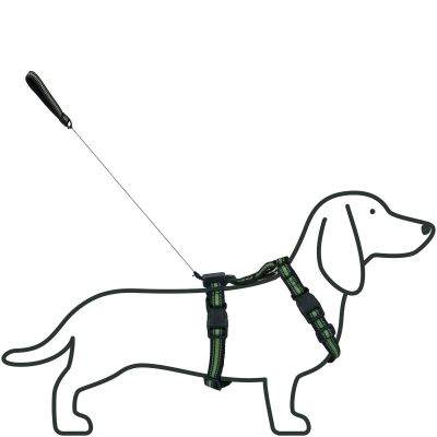 3. DOG HARNESS WITH REFLECTIVE TAPE 42-53 CM SMALL WITH LEASH