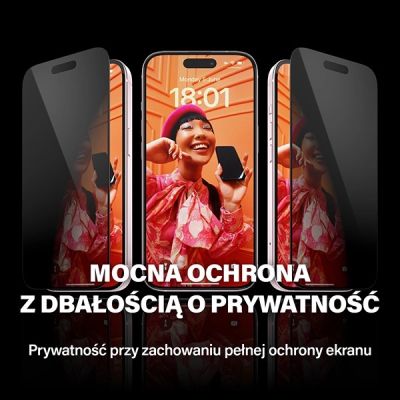 3. PanzerGlass Ultra-Wide Fit Privacy Tempered Glass with Positioner for iPhone 15 Pro