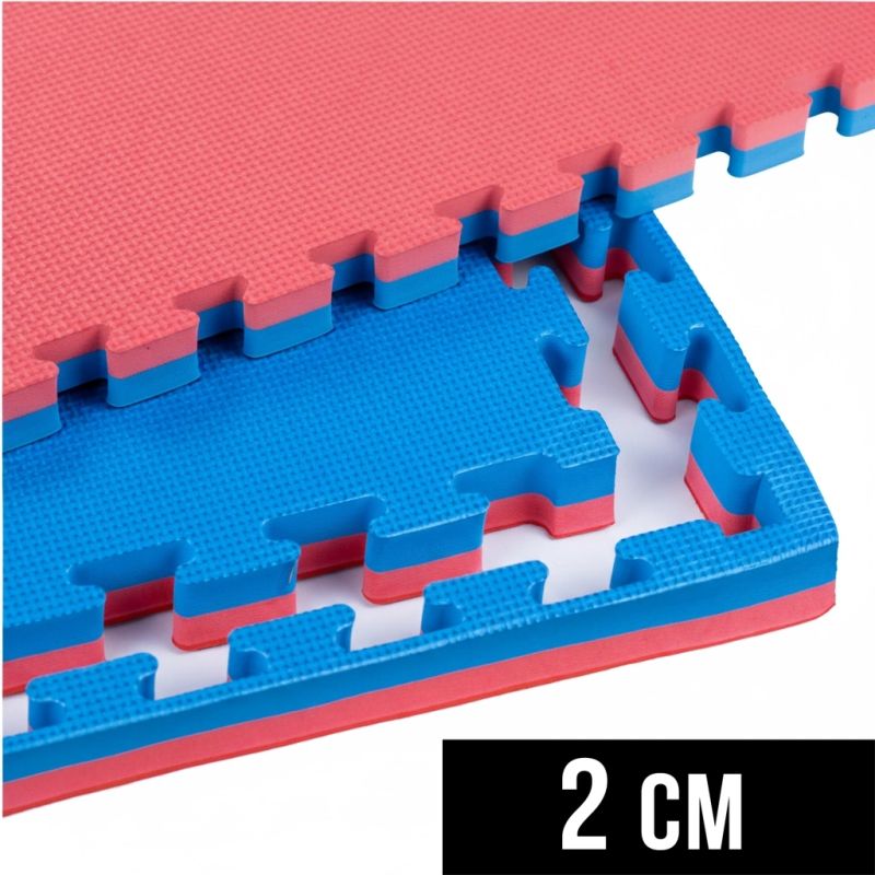 13. Exercise mat with Safety Certificate - Puzzle 1x1m - Tatami 2 cm