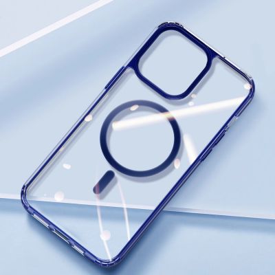 10. Dux Ducis Clin2 case for iPhone 14 Plus magnetic MagSafe cover blue