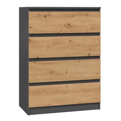 Chest of drawers M4 70x40xH97 anthracite/artisan