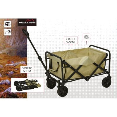 17. FOLDABLE TRAVEL AND BEACH STROLLER 71X50X48CM WITH HANDLE REDCLIFFS