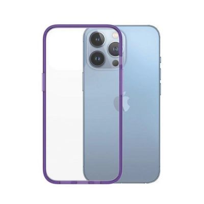 2. PanzerGlass ClearCase antibacterial Military Grade certified case for iPhone 13 Pro - transparent purple