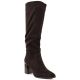 Women’s chocolate brown block-heel boots Jezzi MR2623-7