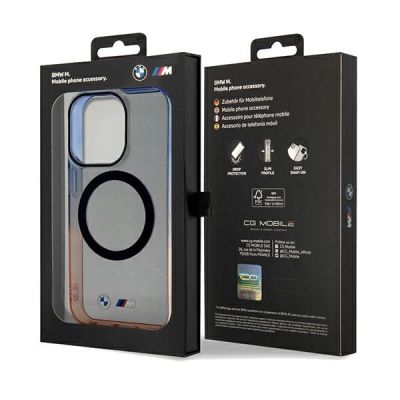 8. BMW Gradient Bumper MagSafe case for iPhone 15 Pro Max - gray
