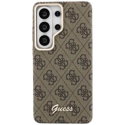 3. Guess 4G Script MagSafe Case for Samsung Galaxy S26 Ultra - Brown