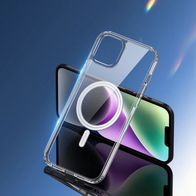 10. iPhone 15 Plus Case with MagSafe Dux Ducis Clin - Transparent