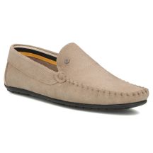 Men's leather moccasins in beige, Filippo MP923