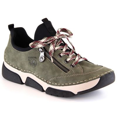 5. Comfortable Rieker W RKR610 green shoes