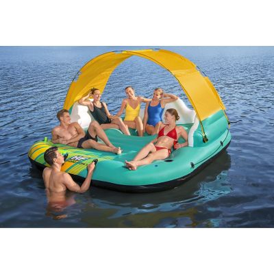 16. Bestway 43407 Pool and Beach Float Multicolor Monochrome PVC Floating Island