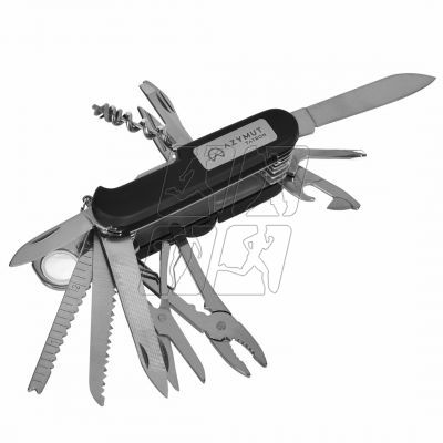 AZYMUT Tatron pocket knife - 25 tools + holster, 90mm black ( HK20017BL )