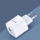6. Wall charger GaN 33W PPS USB C/USB Dudao A13Pro - white