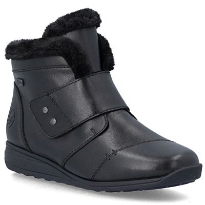 Rieker 47268-00 Waterproof Insulated Leather Women's Boots, Black