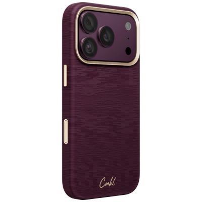 2. Uniq Coehl Mirelle Magnetic Charging Case for iPhone 18 Pro / 17 Pro - Burgundy