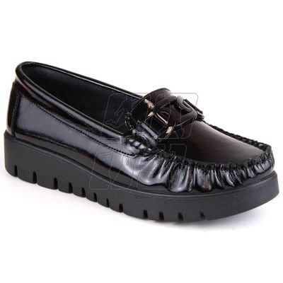 2. Filippo W PAW314D patent leather platform loafers, black