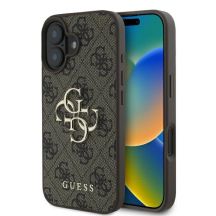 Guess 4G Big Logo Case for iPhone 16 - Brown