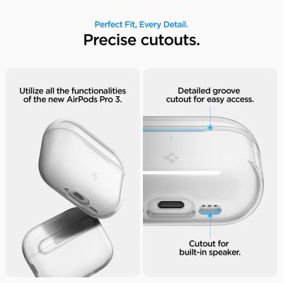 13. Spigen Liquid Crystal Case for AirPods Pro 3 - Transparent