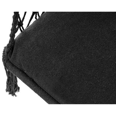 17. OPENWORK HAMMOCK HANGING CHAIR STORK'S NEST 60x60x115CM WITH PILLOW DARK GREY