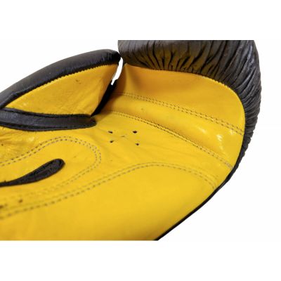 4. (W) TOP TEN FIGHT RTT-2 Boxing Gloves 10 oz Black and Yellow