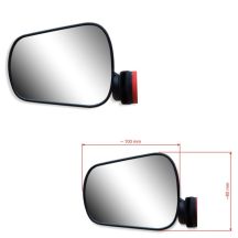 AJS PLUS handlebar mirror black