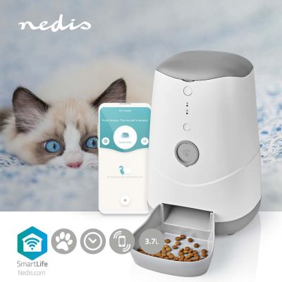10. Nedis WIFIPET10CWT 3.7L Wi-Fi Pet Food Dispenser